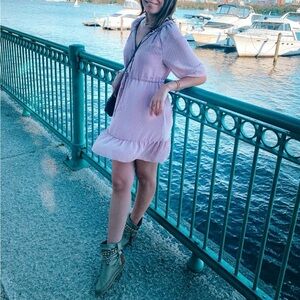 Cute light pink summer dress